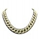 Jewelers USA Mens Iced Out Hip Hop Gold Tone