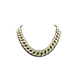 Jewelers USA Mens Iced Out Hip Hop Gold Tone
