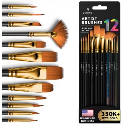 Set of 12 paintbrushes