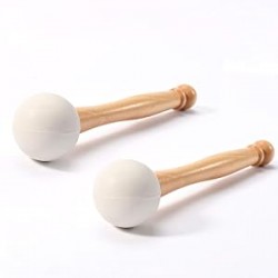 Two Rubber Mallets for Playing Crystal Singing Bowl 2 PCS