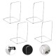 MerryNine Clear Book Ends 4pcs, Acrylic Bookends for Shelves, Non-Sl