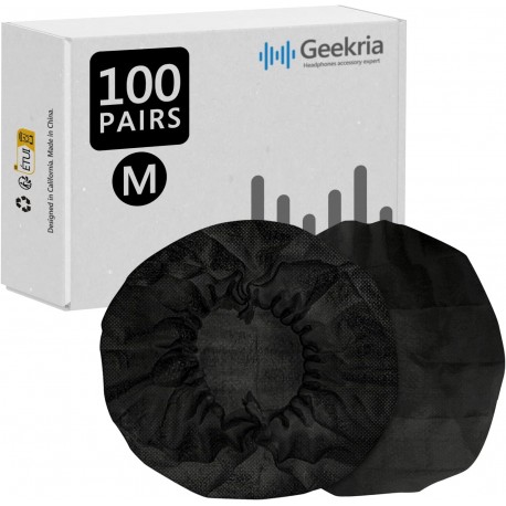 Geekria 100 Pairs of Disposable Headphone Covers
