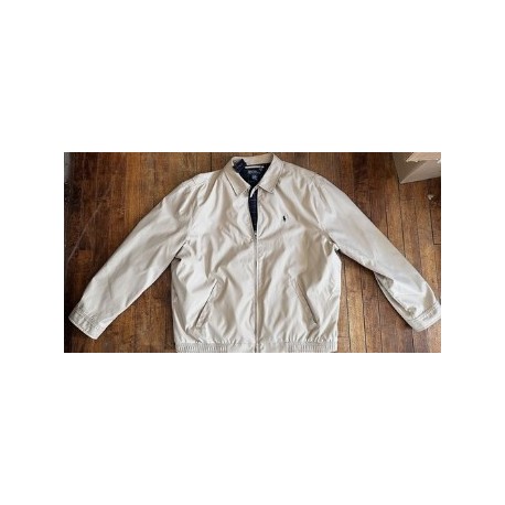 Polo Ralph Lauren Men’s Bi-Swing Windbreaker Jacket Khaki Size XXL, 2X