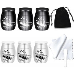 Small keepsake urns for human ashes – Set of 6
