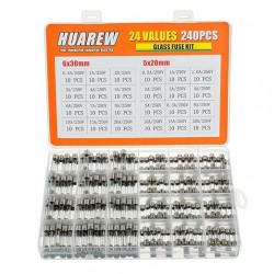 240 glass fuses (24 values)