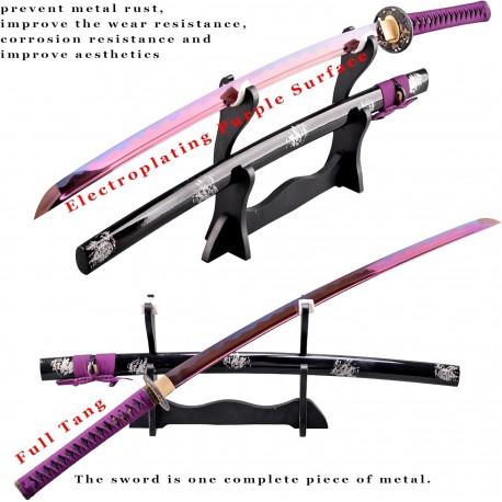 41 inch Handmade Japanese Samurai Katana Sword Full Tang for Man Gift