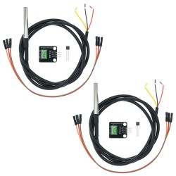 Pack of 2 temperature sensor modules with probe