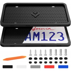 Silicone license plate frames