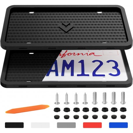 Silicone license plate frames