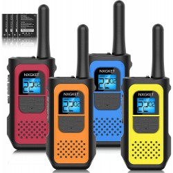 3 Long Range Walkie Talkies Rechargeable for Adults - NOAA 2 Way Radios Walkie Talkies 3 Pack
