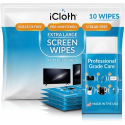 iCloth XL Screen Cleaning Wipes