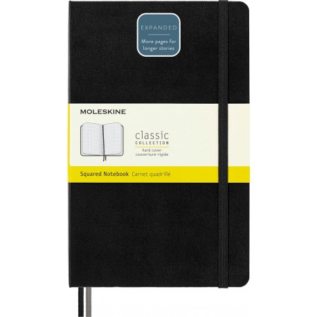 Moleskine 4 Pack - Classic Expanded Notebook, Hard Cover