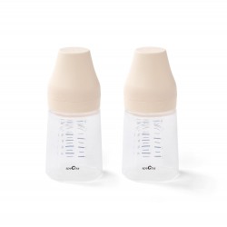 Wide-neck baby bottles (Pack of 2)