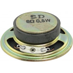 uxcell 2" Diameter Round External Speaker with Metal Housing and Magnet