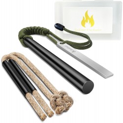 Fire-starting kit with ferro rod
