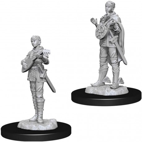 Miniatures - Female Half-Elf Bard.