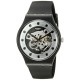 Unisex SUOZ147 Silver Glam Analog Display Quartz Black Watch
