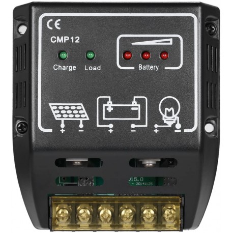 12V/24V Solar Charge Controller for Solar Panel Battery Overload Protection