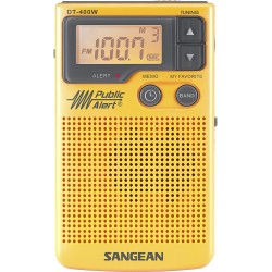 Sangean AM/FM Digital Weather Alert Pocket Radio