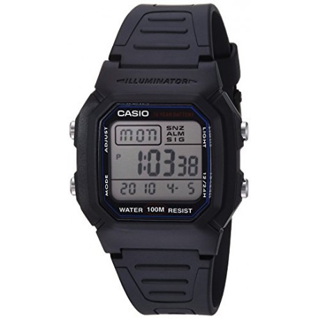 Casio Men's W800H-1AV Classic Sport Watch with Black Band