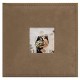 Album, Holds 200 4"x6" Pictures, 2 per Page, Suede Cover, Brown, 200-4x6