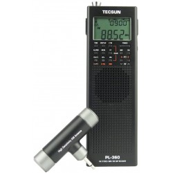Pl-360 Radio Digital PLL Portable Radio FM Stereo/LW/SW/MW DSP Receiver (Black)