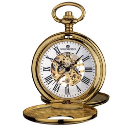 Mens Pocket Watch Half Hunter