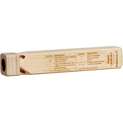 Wooden Train Whistle with Blast Chart