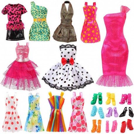 11 Ba-Girl Fashion Dolls Clothes Accessories