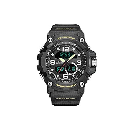 Men Tactical Watch,Analog Quartz Digital Watch Sport