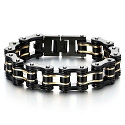 Masculine Mens Bike Chain Bracelet