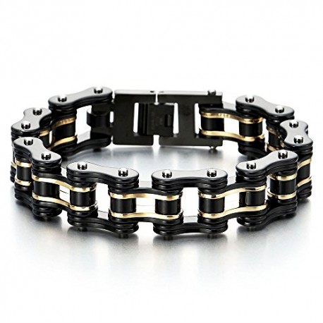 Masculine Mens Bike Chain Bracelet