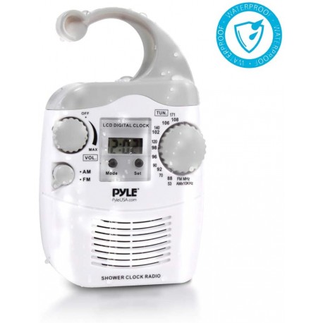 Hanging Waterproof Shower Clock Radio
