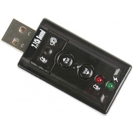 Channel USB External Sound Card Audio Adapter