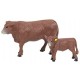 Big Country Toys Red Angus Cow & Calf - 1:20 Scale
