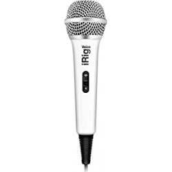 IK Multimedia iRig Voice (White) Karaoke Microphone