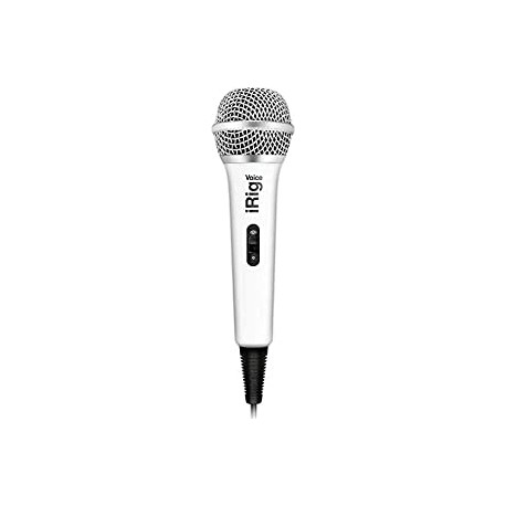 IK Multimedia iRig Voice (White) Karaoke Microphone