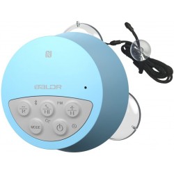 Waterproof Wireless Shower Radio Blue (Bathroom Speaker)
