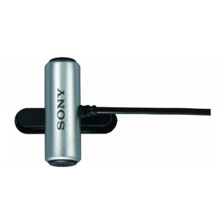 Sony ECMCS3 Clip style Omnidirectional Stereo Microphone, Silver