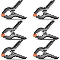 Neewer 6-Pack Set Heavy Duty Muslin Spring Clamps Clips