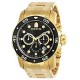 0072 Pro Diver Collection Chronograph 18k Gold-Plated Watch
