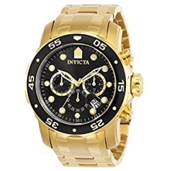 0072 Pro Diver Collection Chronograph 18k Gold-Plated Watch