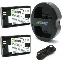 LP-E6N Battery (2-Pack) and Dual Charger for Canon EOS 5D