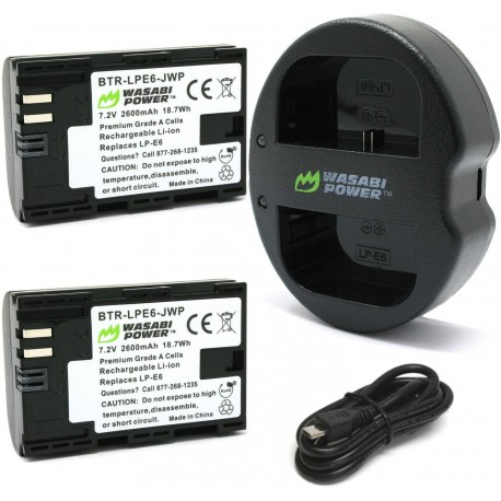 LP-E6N Battery (2-Pack) and Dual Charger for Canon EOS 5D