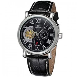 Real Leather Strap Analogue Dial Wrist Watch