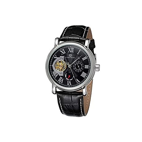 Real Leather Strap Analogue Dial Wrist Watch