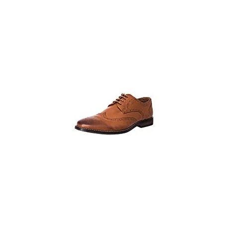 Men's Leather Lined Wingtip Lace Oxford Dress Shoes