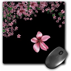 Mouse Pad, Pink and White