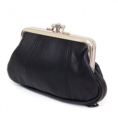 Womens Leather Mini Wallet ID Credit Cards Cash Coin