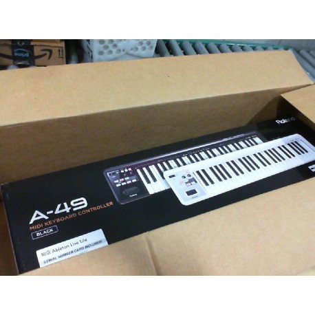 49-Key MIDI Keyboard Controller, Black